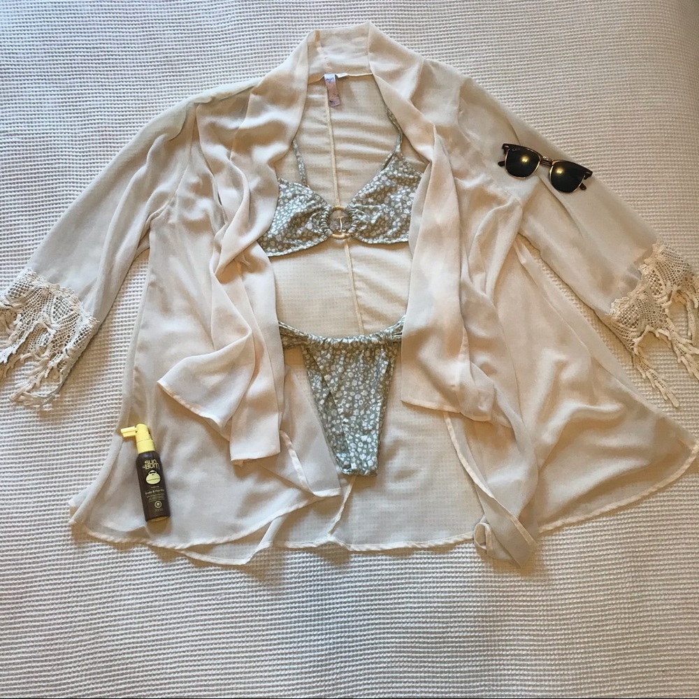 Sheer beach cover up